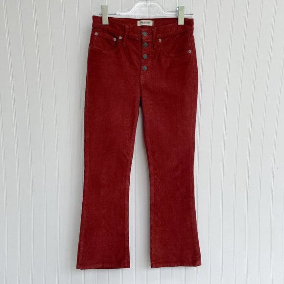 Madewell Corduroy Pants Cali Demi-Boot Jeans Rust - Picture 5 of 11